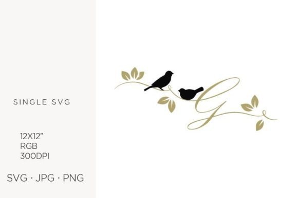 Birds on a Branch, Golden Letter G: A Design Asset Evaluation