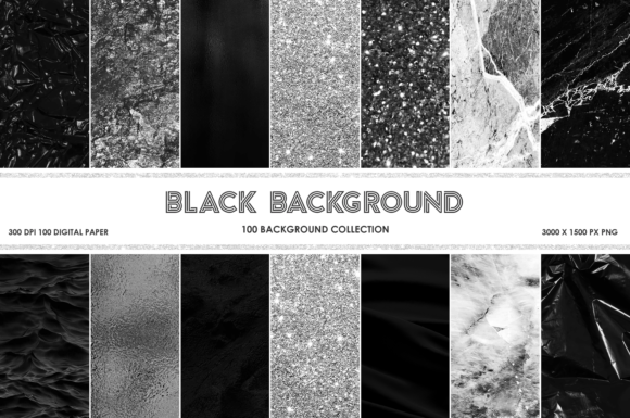 Black Background Collection: High-Res Design Assets