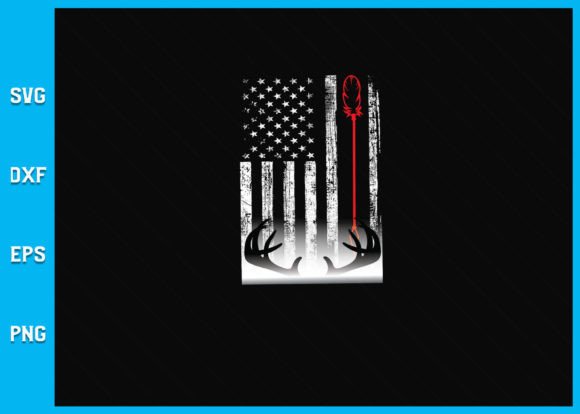 Bow Deer Hunting American Flag SVG Bundle
