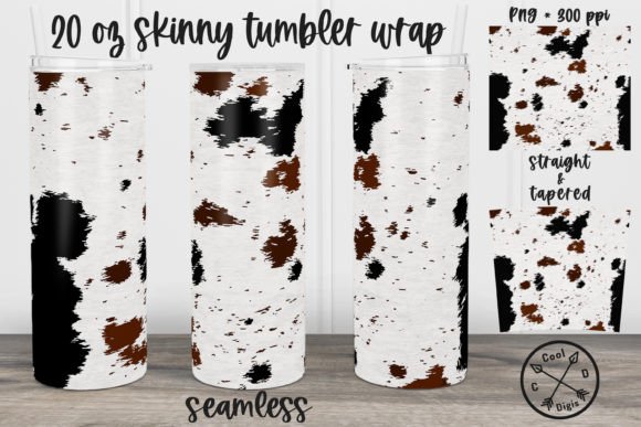 Brown Black White Cow Print Tumbler Wrap: A Design Evaluation