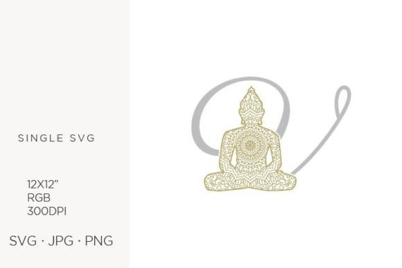 Elevating Design with the Golden Buddha Monogram Letter V