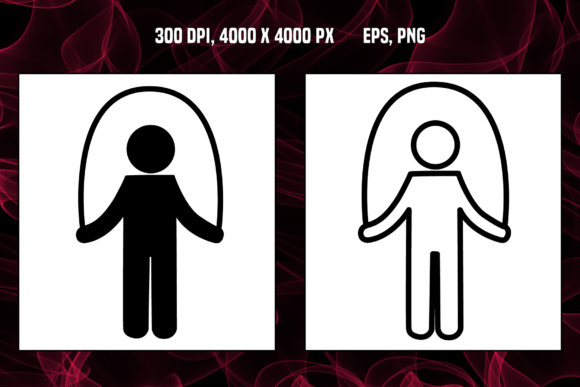 Jump Rope Icons: Versatile Vector Assets