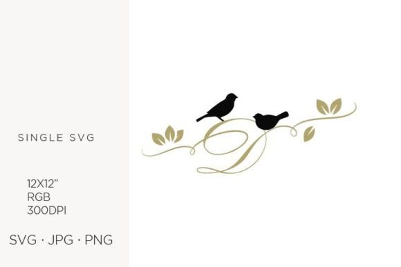 Mastering Digital Design: The Versatility of Birds on a Branch and the Golden Letter D Vector Collection