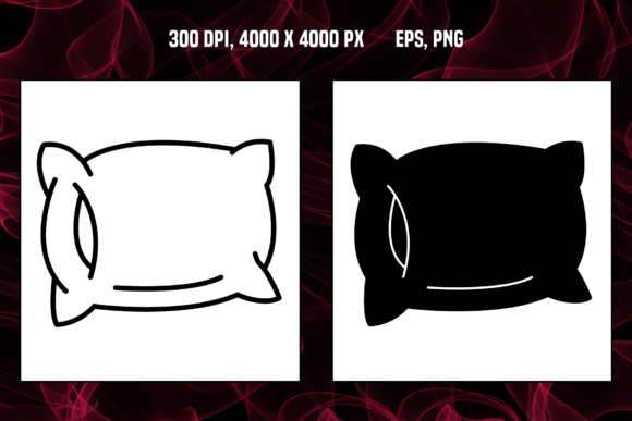 Pillow Icon. Symbol of Sleep for Web Design