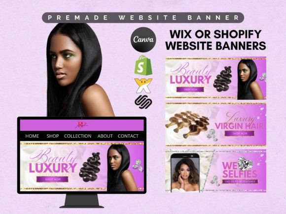 Purple Hair Business Website Banner DIY: A Guide to Premium Beauty Branding