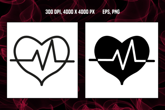 Two Heart Icons with Pulse: A Visual Guide to Heartbeat Design