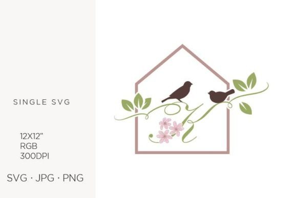 Unlocking Creative Potential with the Birds Floral House, Letter K Vector Collection