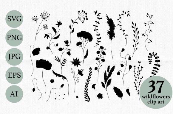 Wildflower Silhouette Collection: A Guide to Premium Vector Assets